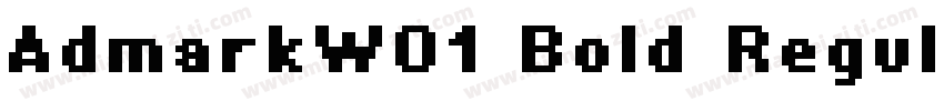 AdmarkW01 Bold Regular字体转换